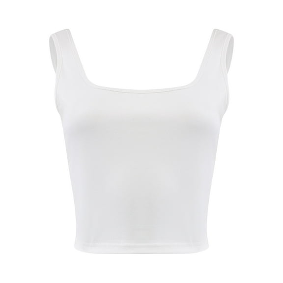 Crop Tops for Women Basic Workout Tank Tops Woman Sleeveless Shirt Going Out Top
