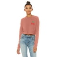 thumbnail image 1 of Crop Tops for Women Cherry Shirt Cropped Tops Ladies Casual Cropped Long Sleeve Crewneck Fleece Womens Tops Cute Daily Cherry Design Top, 1 of 3