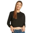 thumbnail image 1 of Crop Tops for Women Long Sleeve Cropped Tee Crop Shirt Crop T Shirt Basic Casual Black Shirt Casual Tee Cropped Top Black Crop Top, 1 of 5
