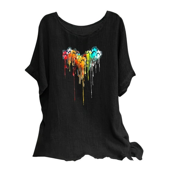 Crop Tops for Women Trendy Summer Red Shirts for Women Plus Size Graphic Tees Vintage