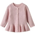 thumbnail image 1 of Cropped Cardigan With Buttons Boys Sweater Vest 100% Cotton School Uniform Vests for Girls Boy Toddler Kids Knit Fall Winter Clothes, 1 of 7