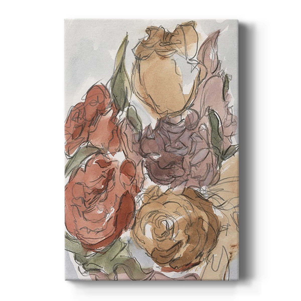 Cropped Floral Arrangement II Premium Gallery Wrapped Canvas - Ready to Hang
