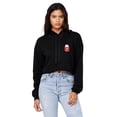 thumbnail image 1 of Cropped Hoodie Kitty Crop Top Hoodie Black Cropped Top Crop Sweatshirt Tops for Women Hooded Sweatshirt Womens Crop Tops Cropped Fleece Kitty Hoodie, 1 of 1