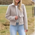 thumbnail image 1 of Cropped Jacket Women Casual Fashion Button Front Loose Short Length Long Sleeve Jacket For A Modern Everyday Look Light Jackets For Women, 1 of 9