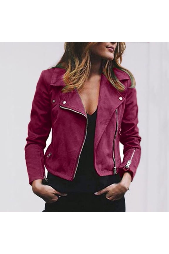 Cropped Jackets for Juniors Wool Blend Trench Coat Fall Trendy 2025 Bomber Motorcycle Jackets