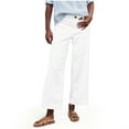 thumbnail image 1 of Cropped Linen Pants Women High Waisted Flare Wide Leg Capri Work Pants Business Casual Ankle Pants with Pockets, 2025 Under 10 Dollar Limited Time, 1 of 6