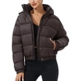 thumbnail image 1 of Cropped Puffer Jacket Women Pioneer Camp Waterproof Hood Short, 1 of 6