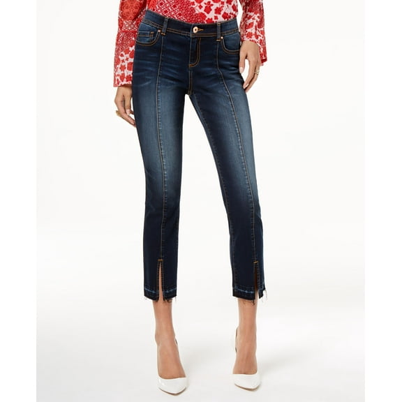 Cropped Released Hem Jeans Butterfly Wash 16