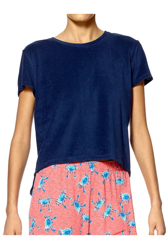 Cropped Split-Back Tee