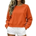 thumbnail image 1 of Cropped Sweatshirts for Women Cotton Raglan Sleeve Crop Tops Crewneck Pullover Sweat Shirts XL, 1 of 3