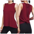 thumbnail image 1 of Cropped Tank Tops for Women Casual Loose Camisole Sleeveless Shirts Slim Fitted Racerback Shirts Fashion Clothing , Size M, 1 of 7