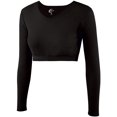 thumbnail image 1 of Cropped V-Neck Cheer Bodysuit - Black Yth Small, 1 of 2