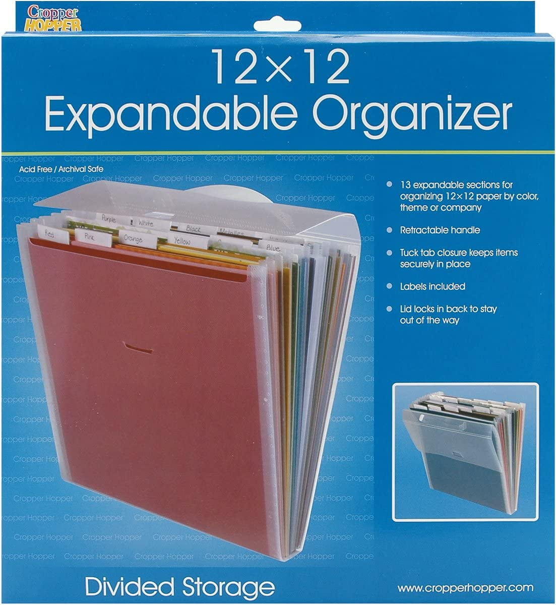  Advantus Crafts (3-Pack) Cropper Hopper Paper Organizer 12 inch  x 12 inch CH93388