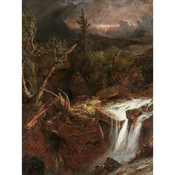 Cropsey Clove Storm Scene Catskill Mountains Extra Large XL Wall Art Poster Print