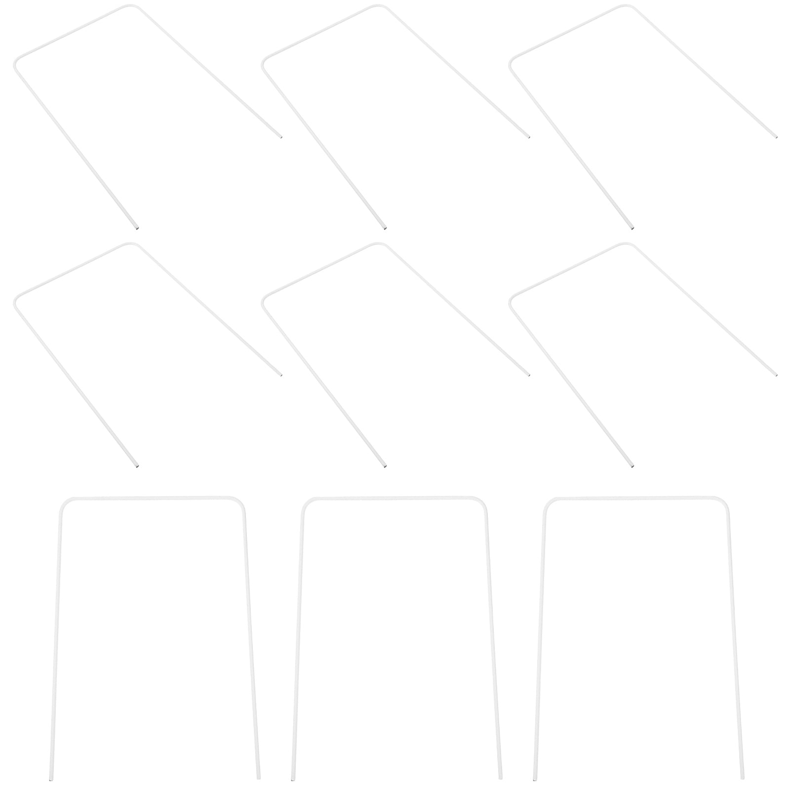 Croquet Square Wickets Hoops with Coating Replacement Heavy White Iron