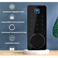 thumbnail image 1 of Crorzar Home Touchscreen Door Lock with Fingerprint Scanner - Smart Lock Touchscreen Keypad with APP Control - Bluetooth Keypad Door Lock with Handle - Works with Alexa and Google Home, 1 of 9
