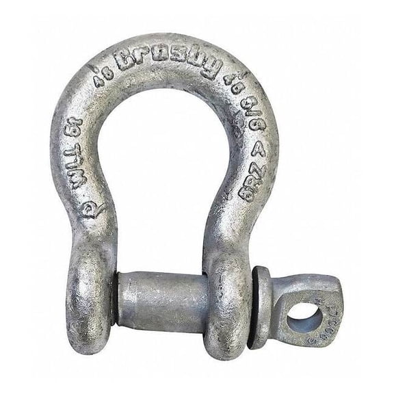 Crosby Anchor Shackle,10,000 lb,Alloy Steel 1017516