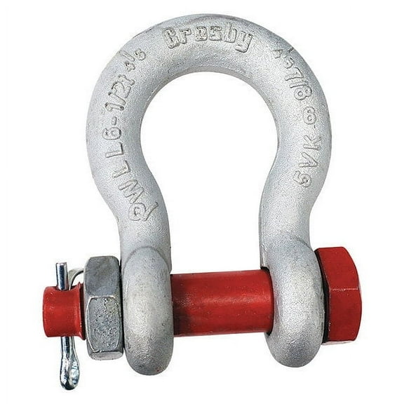 Crosby Anchor Shackle,13,000 lb,Carbon Steel 1019533