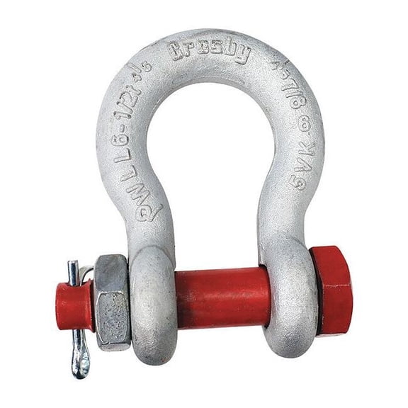 Crosby Anchor Shackle,13,000 lb,Carbon Steel 1019533