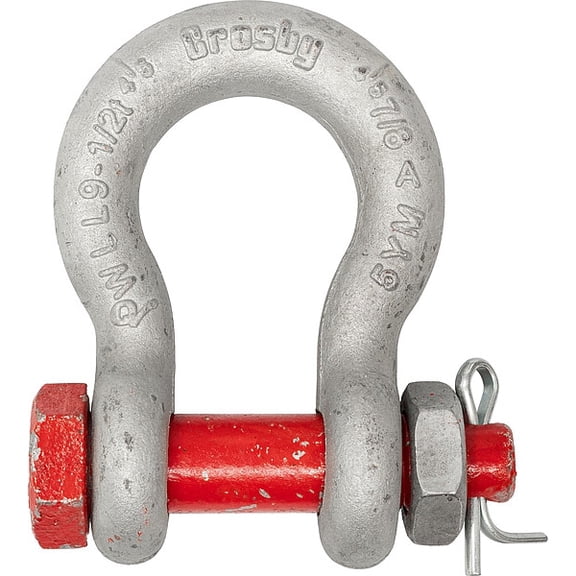 Crosby Anchor Shackle,14,000 lb,Alloy Steel 1021047