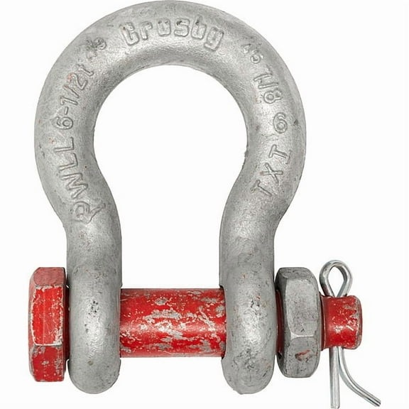 Crosby Anchor Shackle,27,000 lb,Carbon Steel 1019613