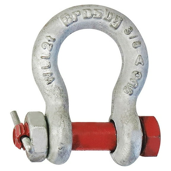 Crosby Anchor Shackle,3/8" Body Sz,Painted 1021015