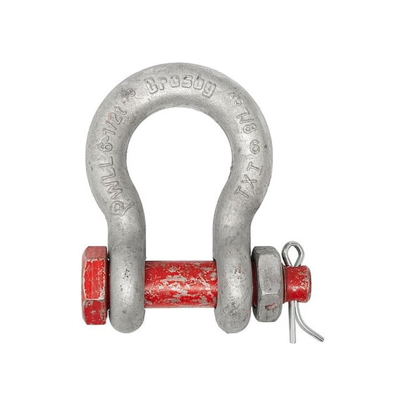 Crosby Anchor Shackle,9,500 lb,Carbon Steel 1019515