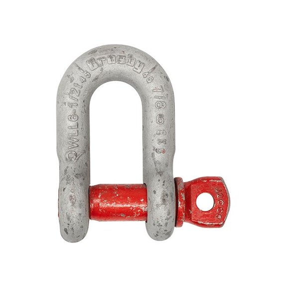 Crosby D-Shackle,13,000 lb,Carbon Steel 1019294