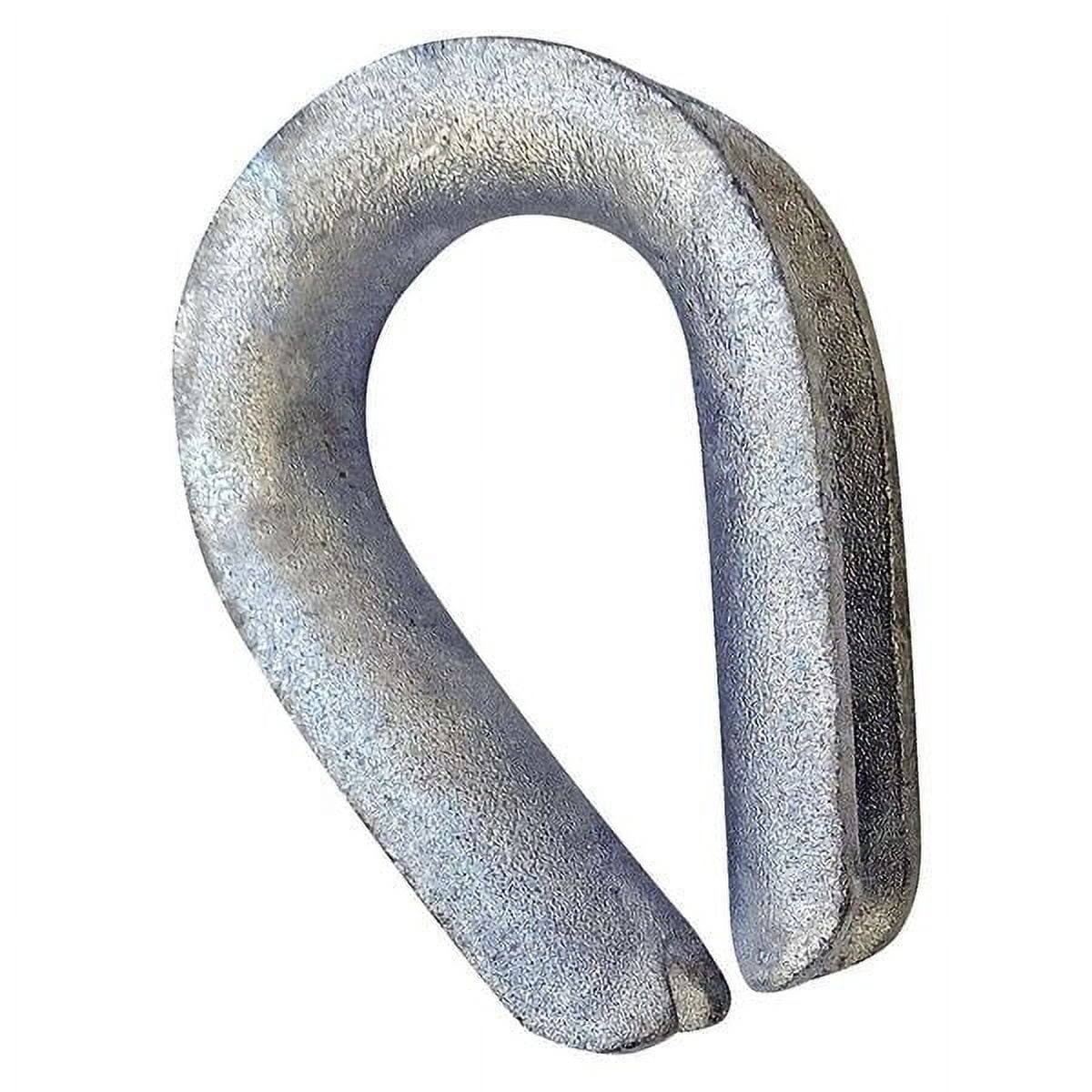 Baron Electrogalvanized Steel Wire Rope Thimble 2-1/8 in. L Baron Electrogalvanized Steel Wire Rope Thimble 2-1/8 in. L
