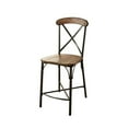 Crosby II Industrial Counter Height Chair, Brown, Set Of 2