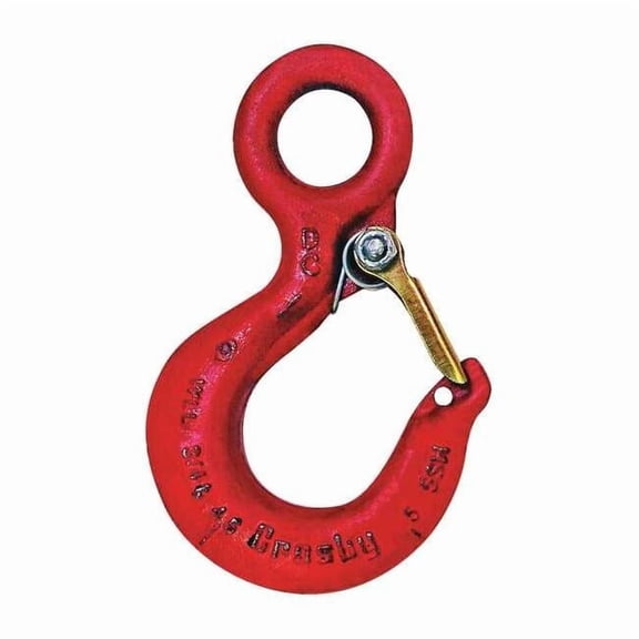 Crosby Eye Hook,Carbon Steel,3000 lb.,Red 1022227