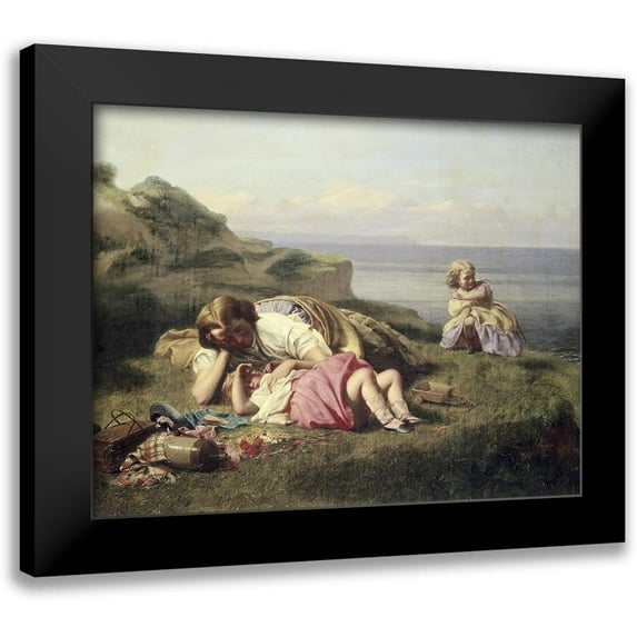 Crosby, William 18x15 Black Modern Framed Museum Art Print Titled - Happy Days