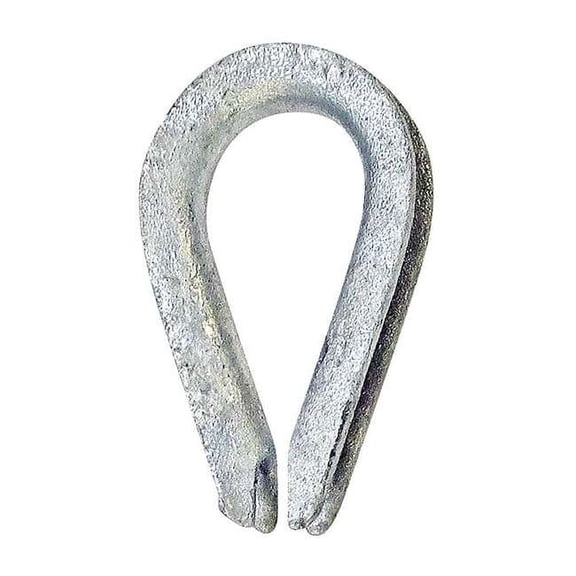 Crosby Wire Rope Thimble,3/16 in.,Steel 1037274