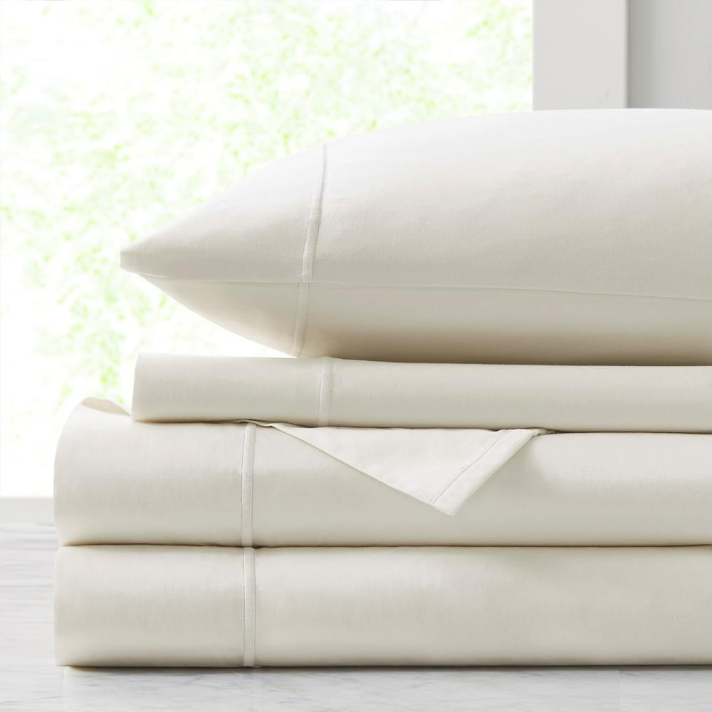 Luxurious Ivory Egyptian Cotton California King Sheet Set
