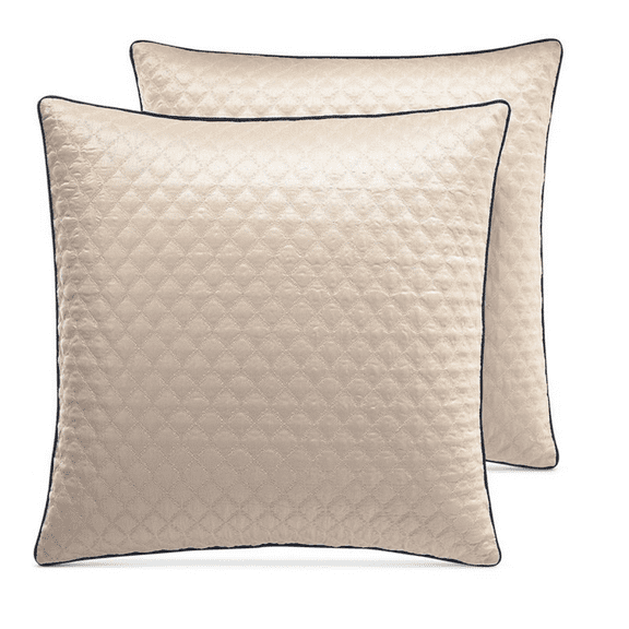 Croscill Imperial Luxurious Trellis Embroidered Pillow Sham - EURO - Champagne