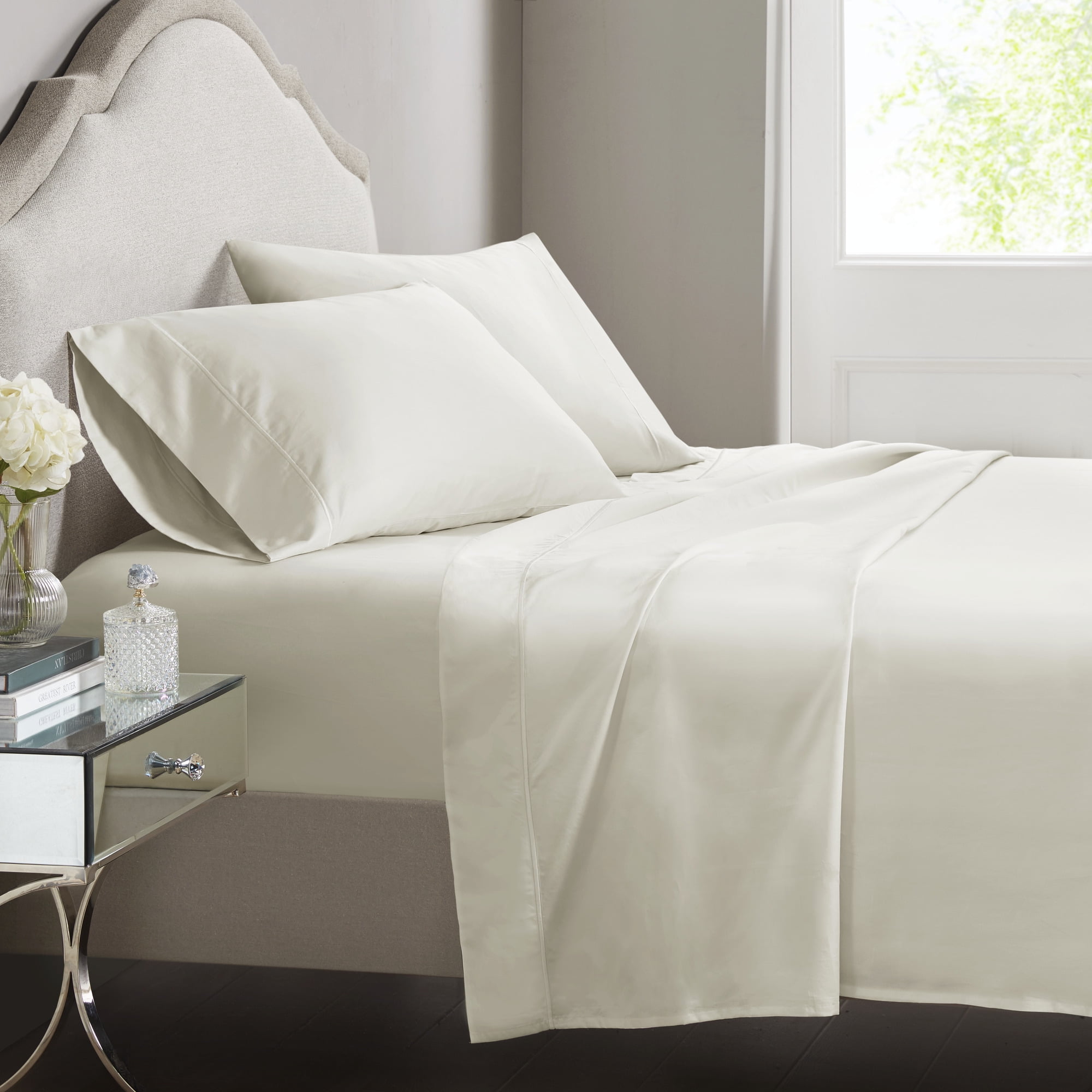 Luxurious Ivory Egyptian Cotton California King Sheet Set