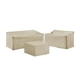 thumbnail image 1 of Crosley 3 Piece Patio Sofa Cover Set in Tan, 1 of 5