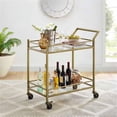 thumbnail image 1 of Crosley  36 x 35.5 x 19 in. Aimee Bar Cart - Gold, 1 of 1