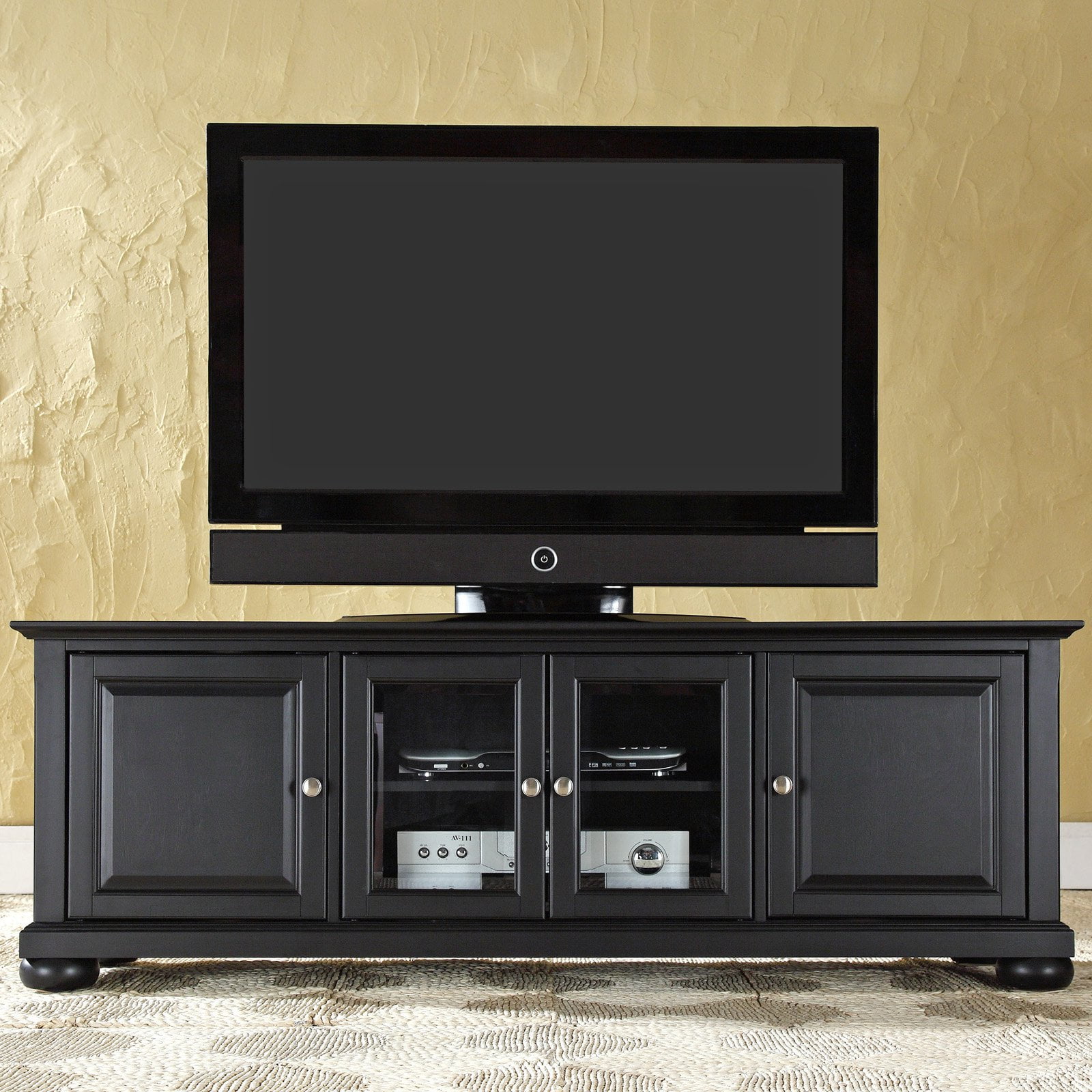 Crosley Alexandria 60 in. Low Profile TV Stand Black