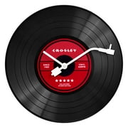Crosley Analog 12" Record Wall Clock with Quartz Accuracy