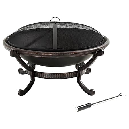 Crosley Ashland Patio Fire Pit Bowl in Black