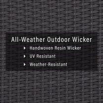 Crosley Biscayne Patio Chaise Lounge in Brown and Mocha