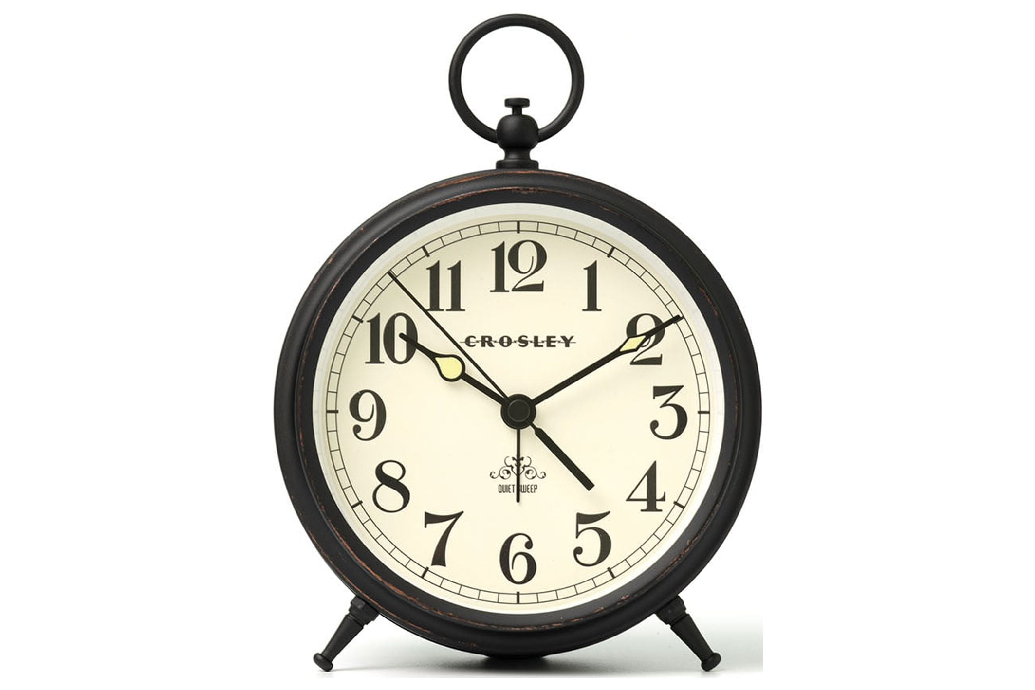 Crosley Black VintageInspired Analog Alarm Clock