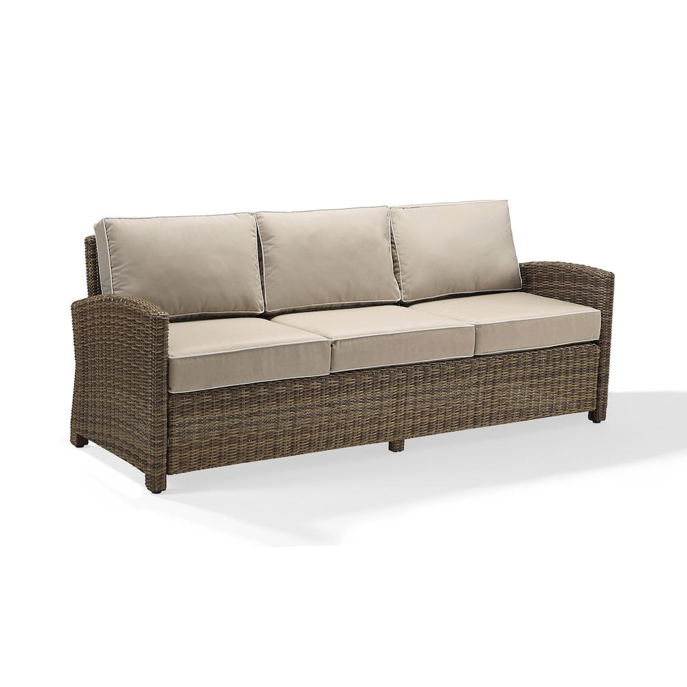 Crosley Bradenton All-Weather Wicker Patio Outdoor Furniture Sofa