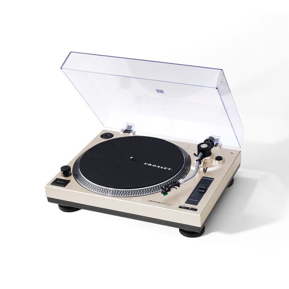 Open Box Crosley C100BT Bluetooth Vinyl Record Player, 2-Speed Belt-Drive Turntable, Audio-Technica Needle