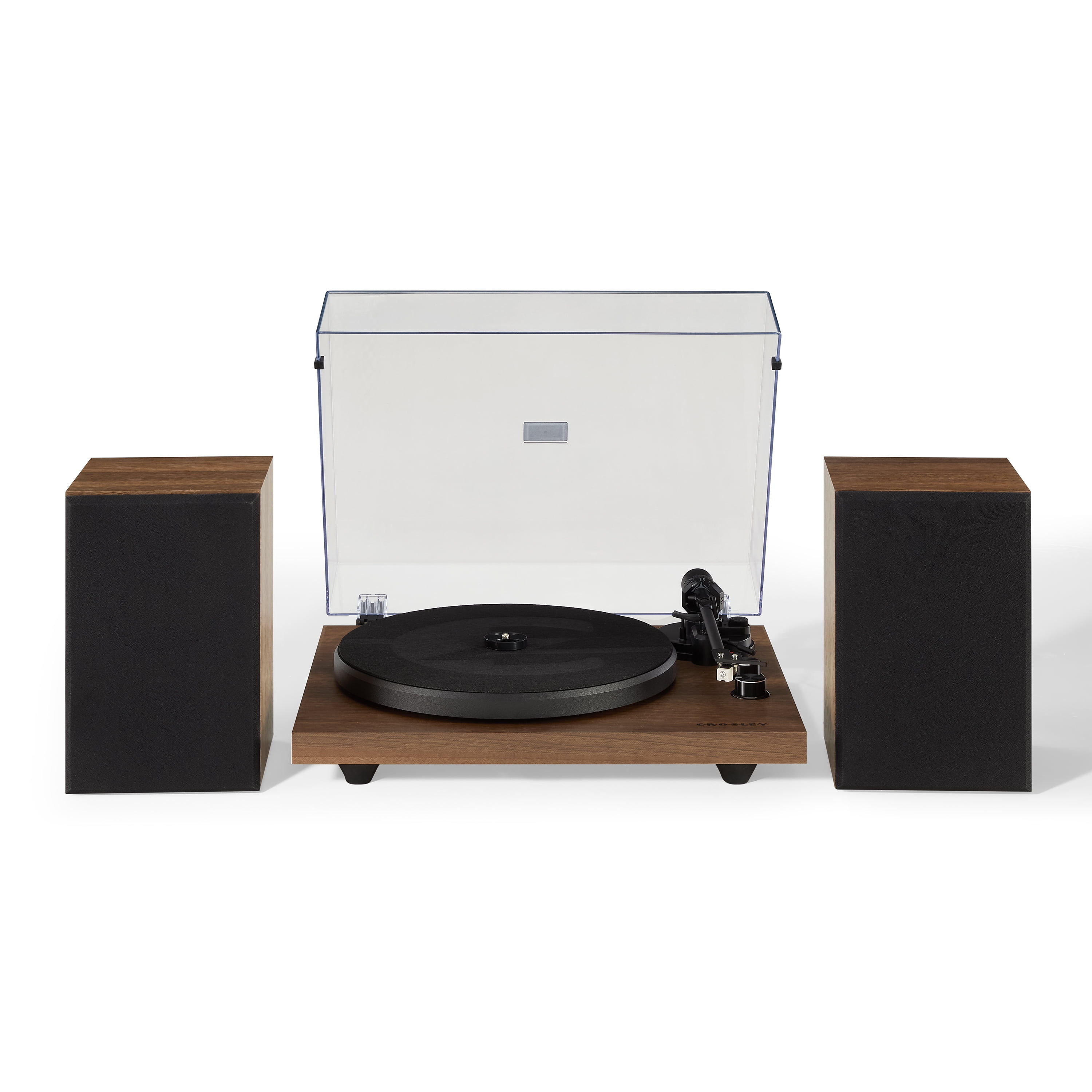 Crosley C62 Vinyl Record Player with Speakers and 
