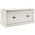 thumbnail image 1 of Crosley CF6011-WH Seaside Entryway Bench - Distressed White, 1 of 10