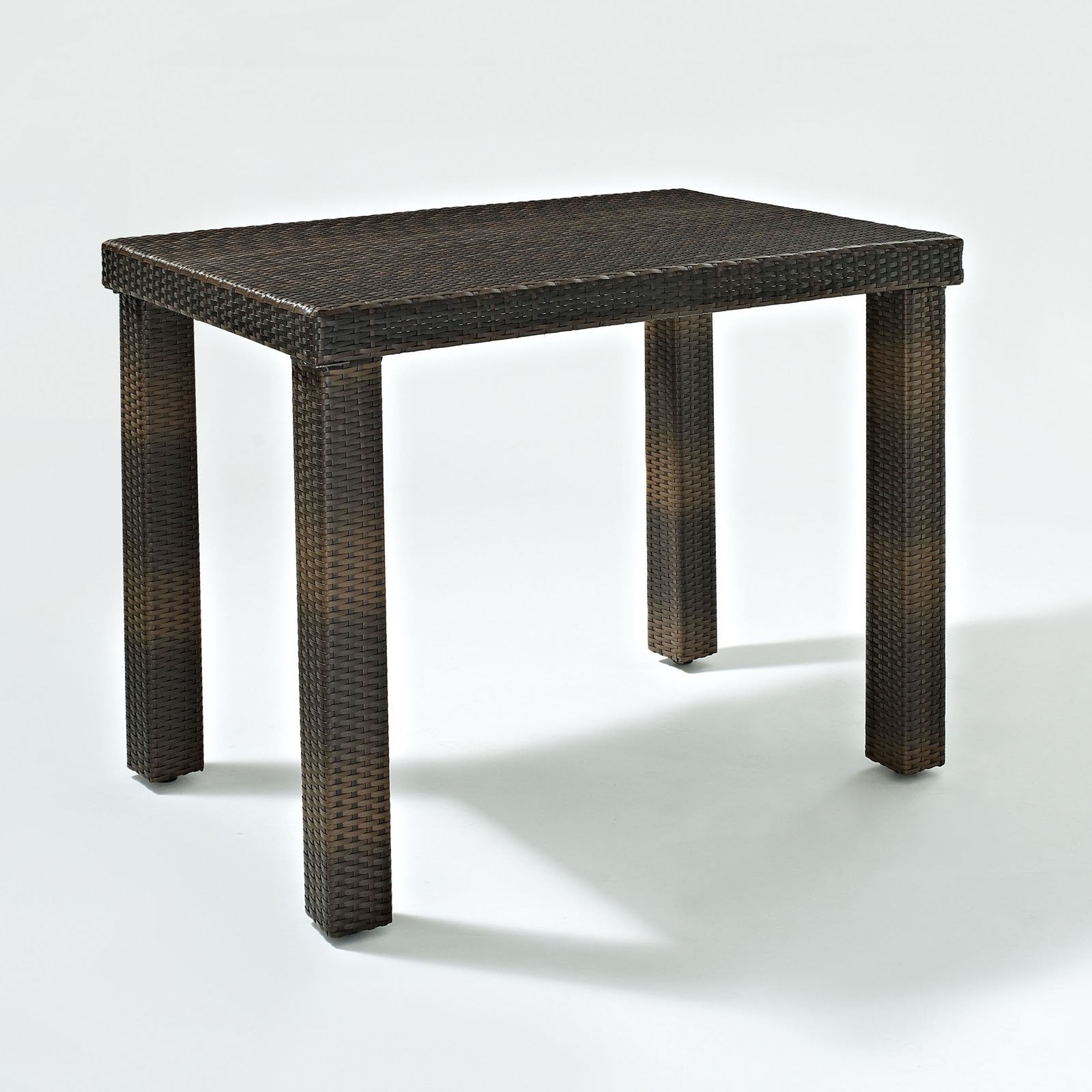 Crosley Furniture Palm Harbor Brown Wicker High Outdoor Dining Table 48 "W x 30 "D x36 "H