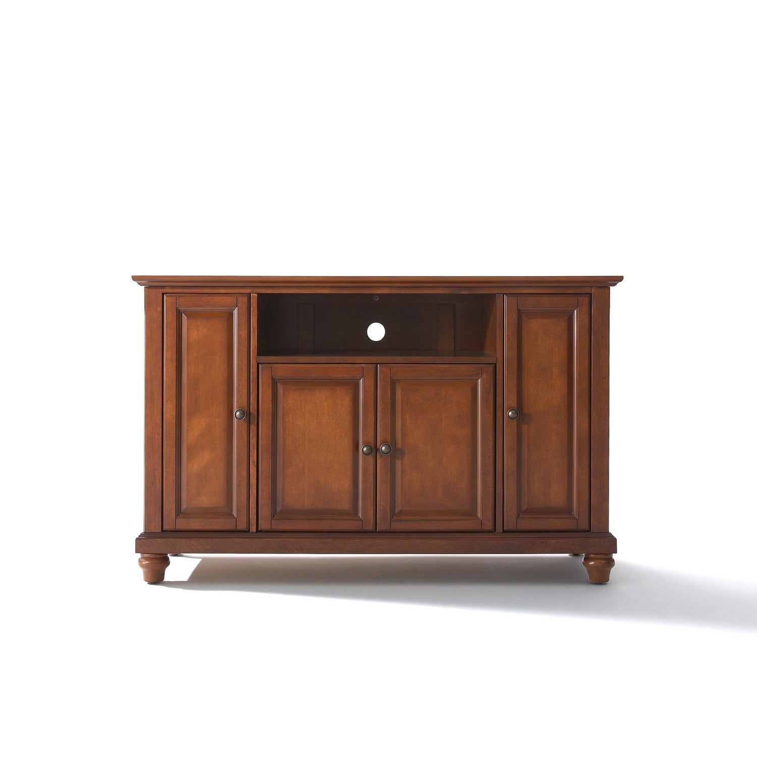Crosley Cambridge Cherry Wood Entertainment Center Cabinet, 48