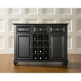 thumbnail image 1 of Crosley Cambridge Sideboard Cabinet W/Wine Storage Mahogany-Color:Black, 1 of 5